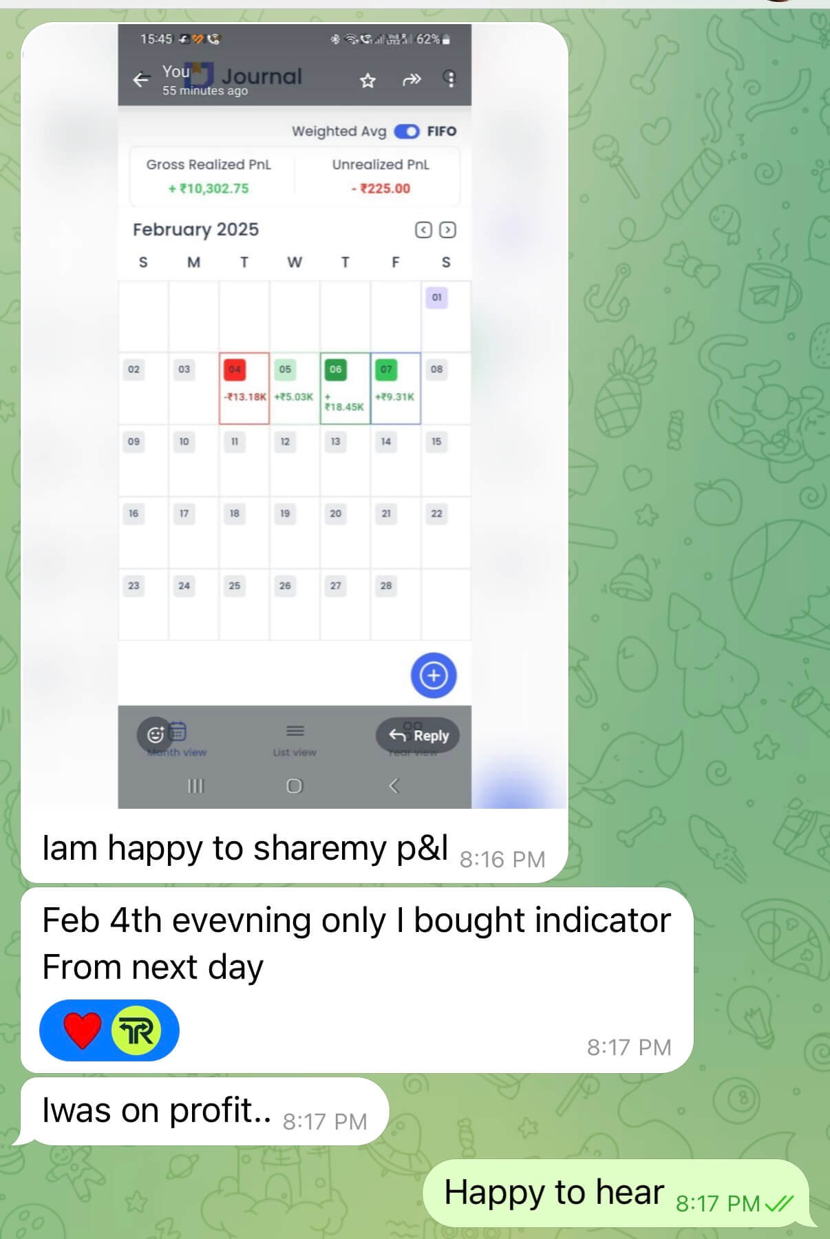 Customer review screenshot from Discord