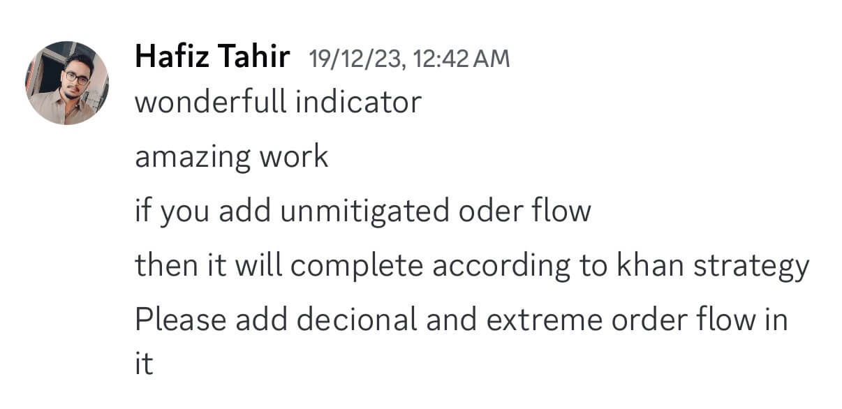 Customer review screenshot from Discord